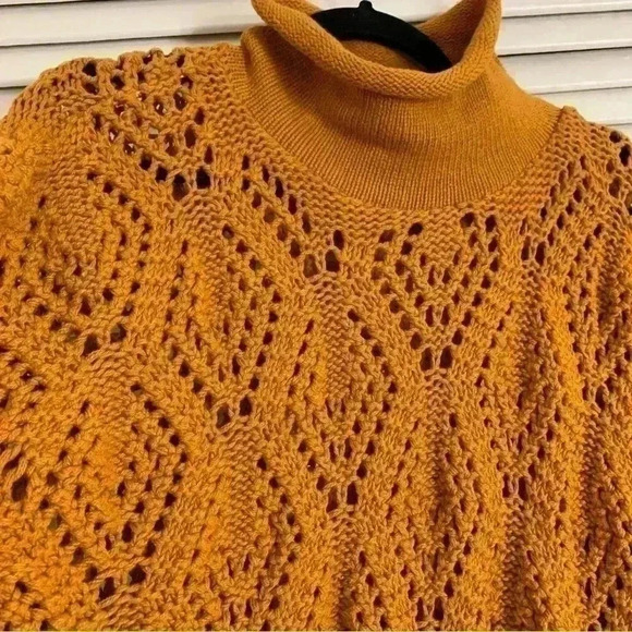 Vintage One Size Grunge Chunky Cable Knit Sweater Dress - Picture 3 of 4